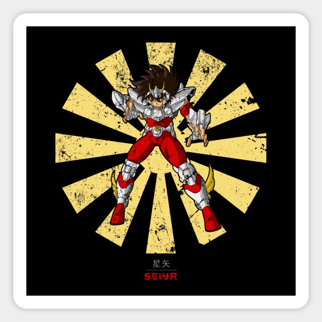 Pegasus Seiya Retro Japanese Magnet by Nova5